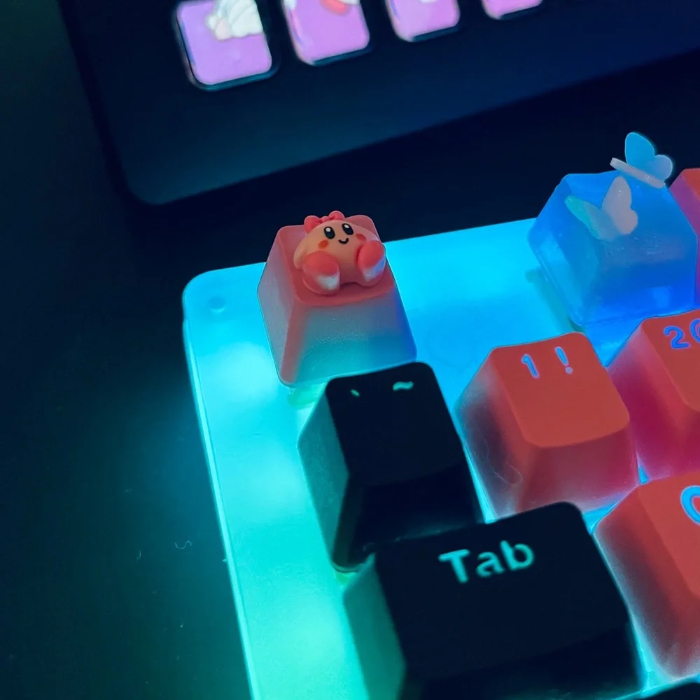 Cute Pink Artisan Anime Keycap for OEM switches